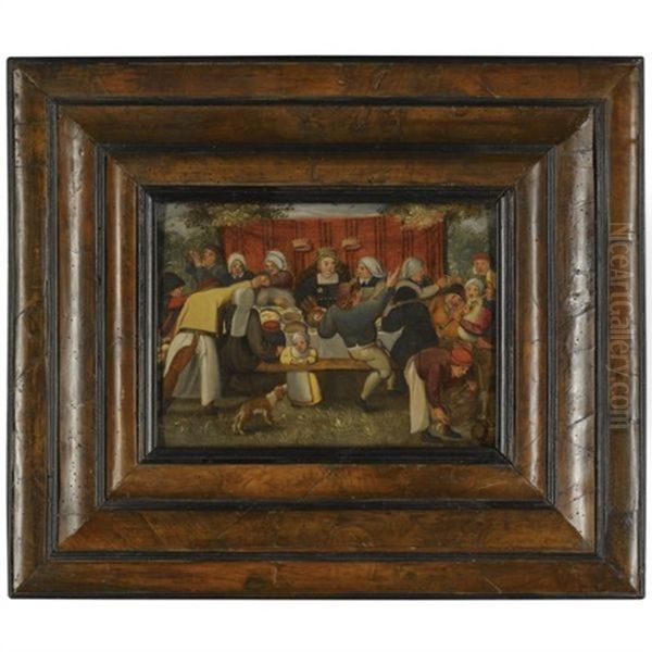 A Wedding Feast Oil Painting by Pieter Brueghel the Younger