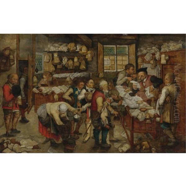 The Payment Of Tithes Oil Painting by Pieter Brueghel the Younger