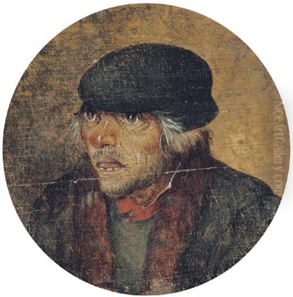 A Peasant In A Green Coat And Cap Oil Painting by Pieter Brueghel the Younger