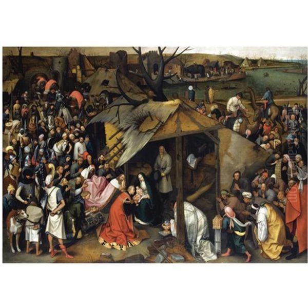 The Adoration Of The Magi Oil Painting by Pieter Brueghel the Younger