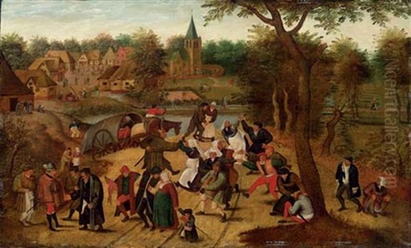 The Return From The Kermesse Oil Painting by Pieter Brueghel the Younger