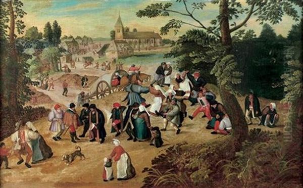 Le Retour De La Kermesse Oil Painting by Pieter Brueghel the Younger