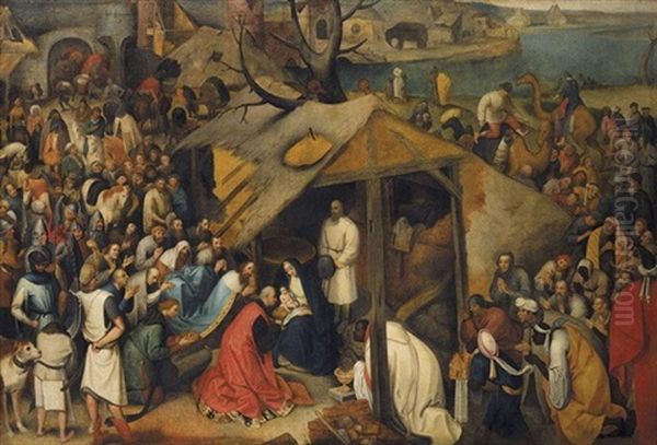 The Adoration Of The Magi Oil Painting by Pieter Brueghel the Younger