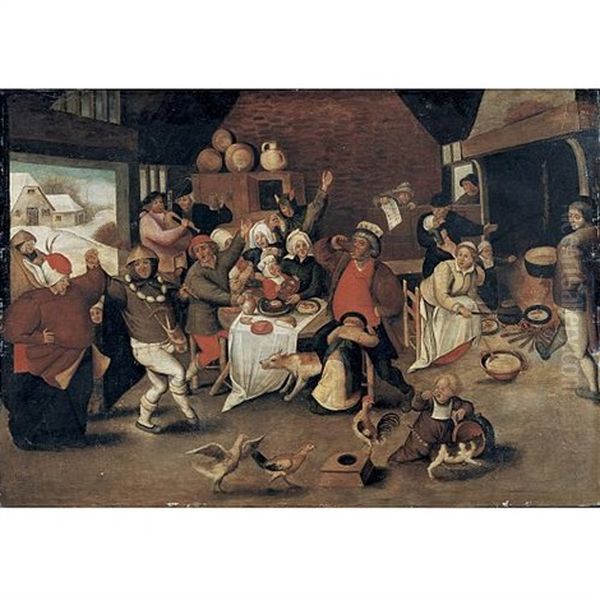 Twelfth Night Oil Painting by Pieter Brueghel the Younger