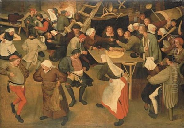 The Wedding Dance In The Barn Oil Painting by Pieter Brueghel the Younger