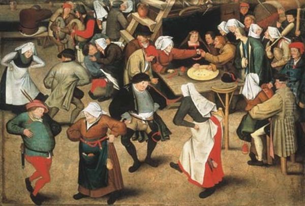 The Wedding Dance In The Barn Oil Painting by Pieter Brueghel the Younger