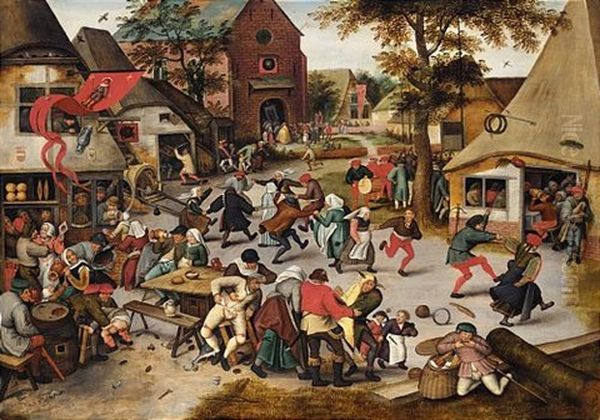 The Kermesse Of Saint George Oil Painting by Pieter Brueghel the Younger