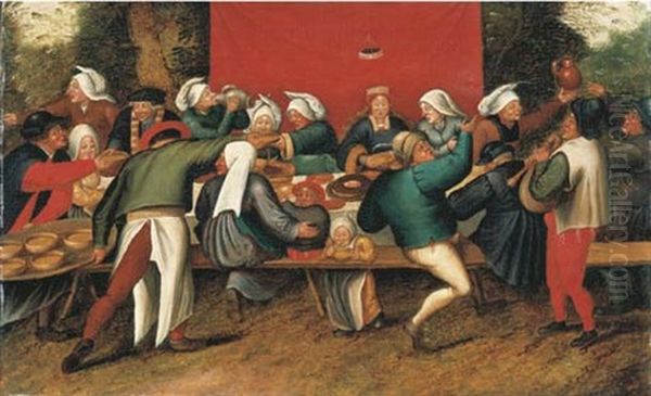 The Wedding Feast Oil Painting by Pieter Brueghel the Younger