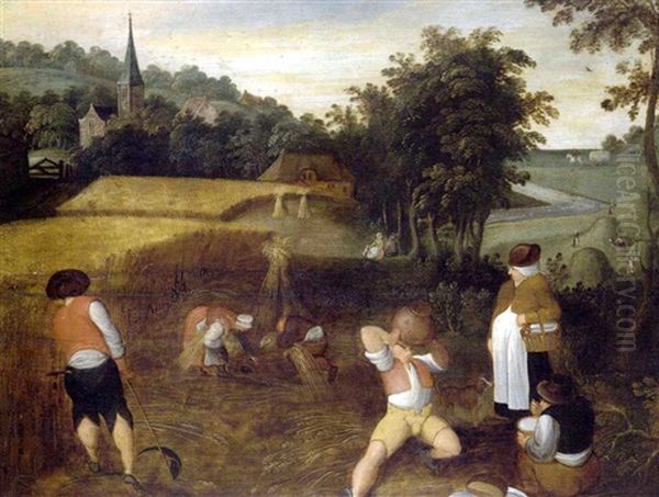 La Moisson Oil Painting by Pieter Brueghel the Younger