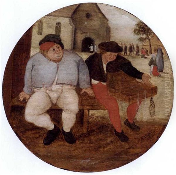 A Proverb Scene by Pieter Brueghel the Younger