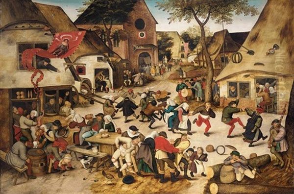 The Kermesse Of St. George Oil Painting by Pieter Brueghel the Younger