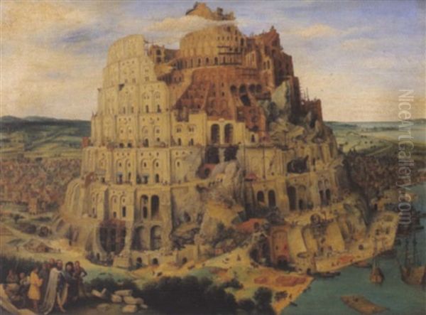 Der Turmbau Zu Babel Oil Painting by Pieter Brueghel the Younger