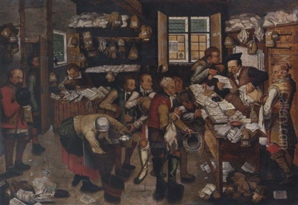 The Collector Of Tithes Oil Painting by Pieter Brueghel the Younger