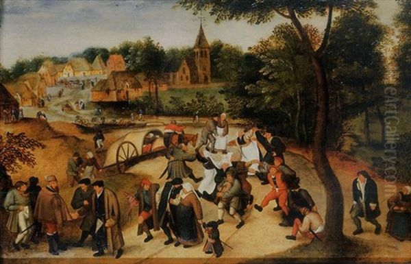 The Return From The Kermesse Oil Painting by Pieter Brueghel the Younger