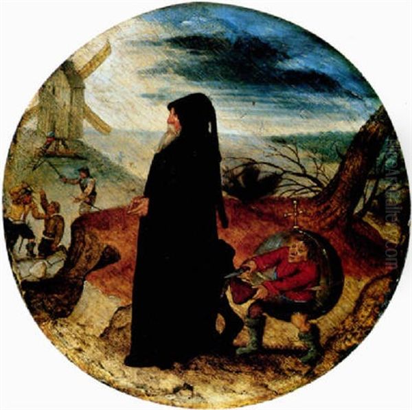 Die Treulosigkeit Der Welt Oil Painting by Pieter Brueghel the Younger