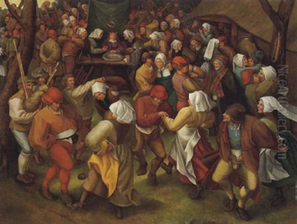 Bauernhochzeit Oil Painting by Pieter Brueghel the Younger