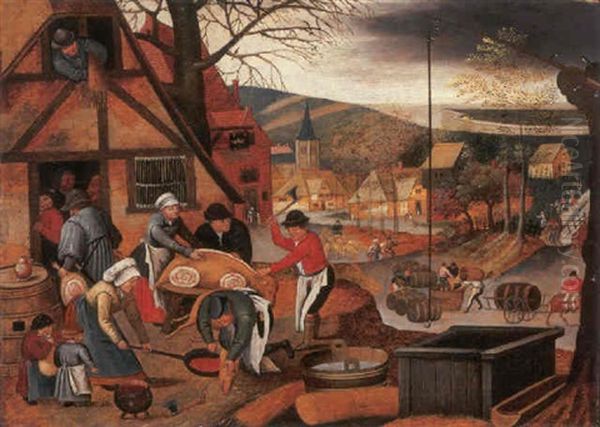 Autumn Oil Painting by Pieter Brueghel the Younger