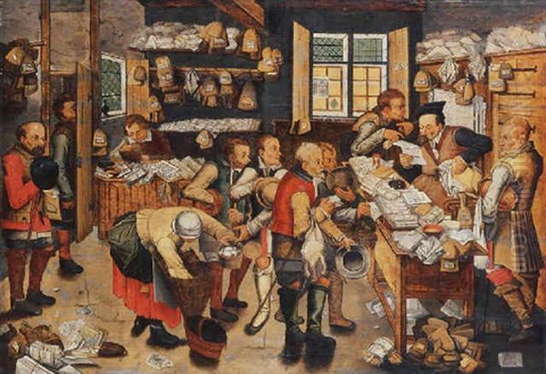 The Collector Of Tithes Oil Painting by Pieter Brueghel the Younger