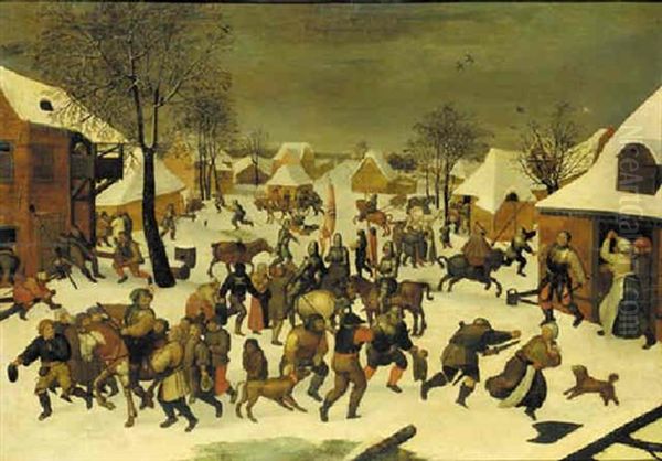 The Massacre Of The Innocents Oil Painting by Pieter Brueghel the Younger