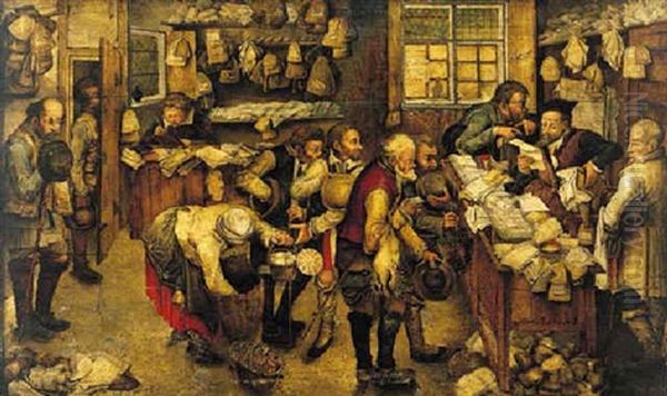 The Collector Of Tithes Oil Painting by Pieter Brueghel the Younger