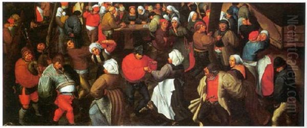 Le Repas De La Mariee Oil Painting by Pieter Brueghel the Younger