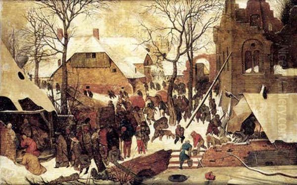 Adoration Des Mages Sous La Neige Oil Painting by Pieter Brueghel the Younger