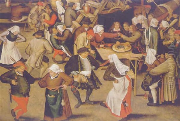 The Wedding Feast Oil Painting by Pieter Brueghel the Younger