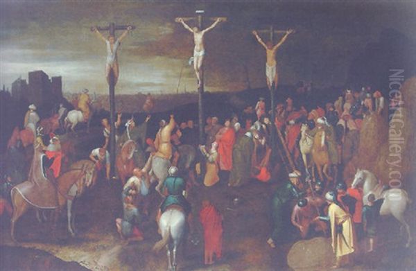 The Crucifixion Oil Painting by Pieter Brueghel the Younger