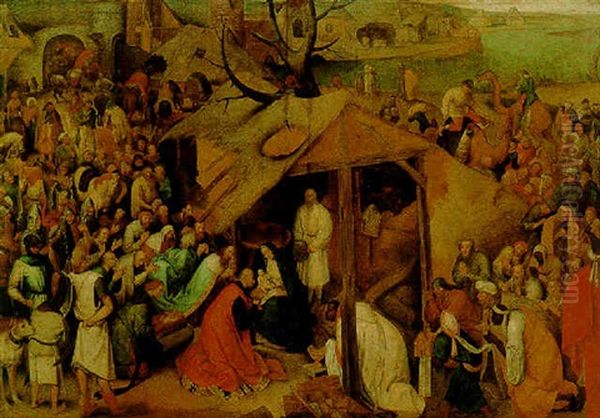 The Adoration Of The Magi Oil Painting by Pieter Brueghel the Younger