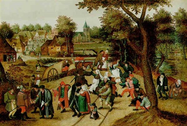 The Return From The Kermesse Oil Painting by Pieter Brueghel the Younger