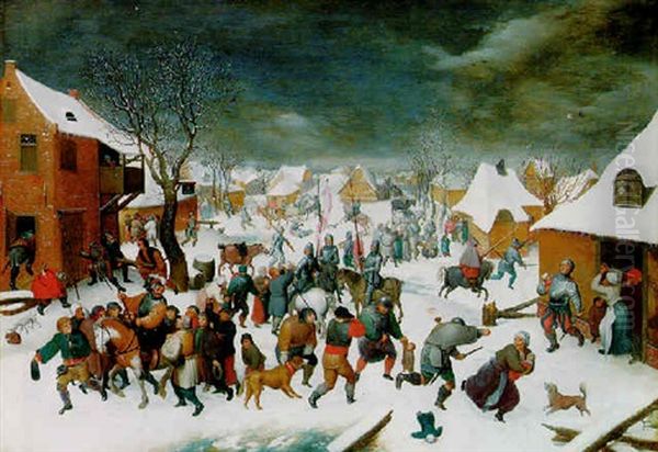 The Massacre Of The Innocents Oil Painting by Pieter Brueghel the Younger