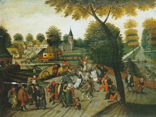 Le Retour De La Kermesse Oil Painting by Pieter Brueghel the Younger