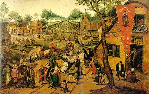 Le Retour De La Kermesse Oil Painting by Pieter Brueghel the Younger