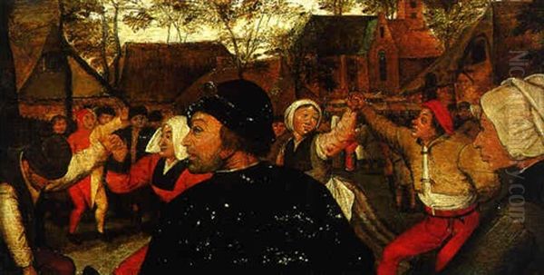 Le Joueur De Corneuse Oil Painting by Pieter Brueghel the Younger