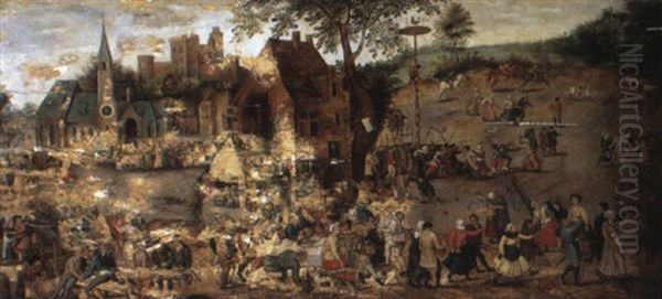 Peasant Kermesse Oil Painting by Pieter Brueghel the Younger