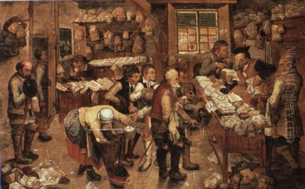 The Collector Of Tithes Oil Painting by Pieter Brueghel the Younger