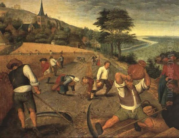 L'ete Ou La Moisson Oil Painting by Pieter Brueghel the Younger