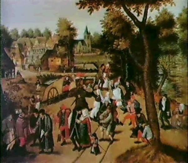 Le Retour De La Kermesse Oil Painting by Pieter Brueghel the Younger