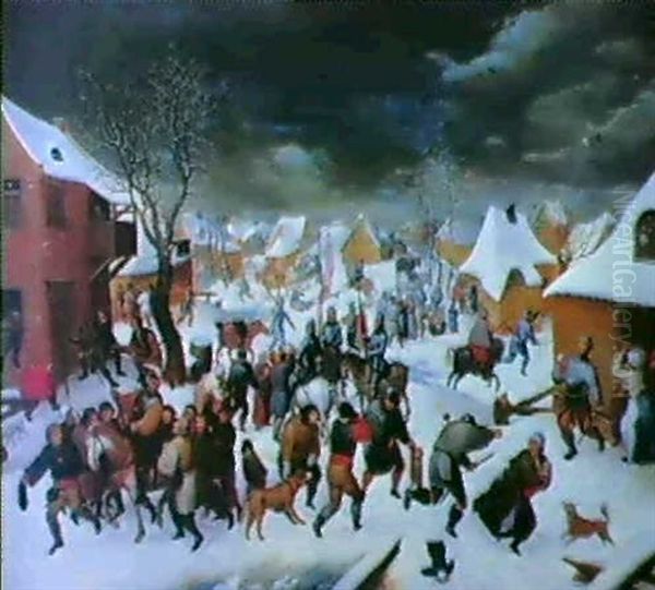 The Massacre Of The Innocents Oil Painting by Pieter Brueghel the Younger