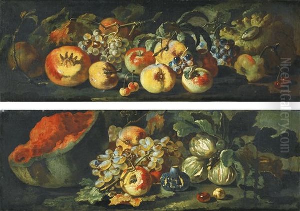 Nature Morte Aux Fruits Oil Painting by Abraham Brueghel