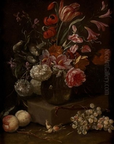 Bodegon De Flores Y Frutas Oil Painting by Abraham Brueghel