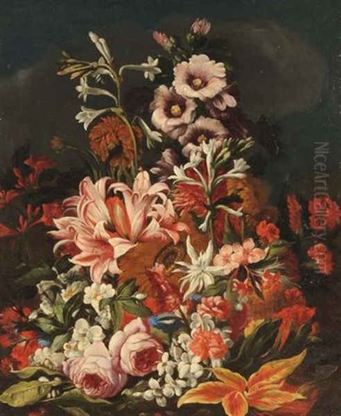 Natura Morta Con Fiori Oil Painting by Abraham Brueghel