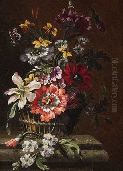 Floral Still Life Oil Painting by Abraham Brueghel