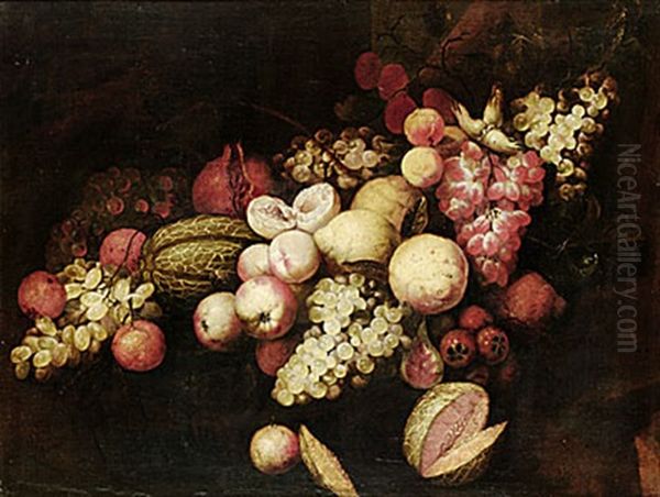 Stilleben Med Frukter Oil Painting by Abraham Brueghel