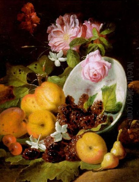 Stilleben Von Blumen Und Fruchten Oil Painting by Abraham Brueghel