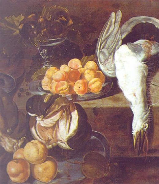 Stilleben Mit Fruchten Und Erlegtem Federwild Oil Painting by Abraham Brueghel