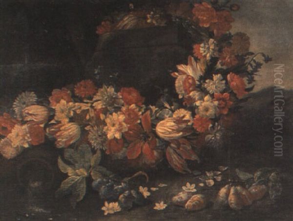 Guirnalda De Flores Oil Painting by Abraham Brueghel