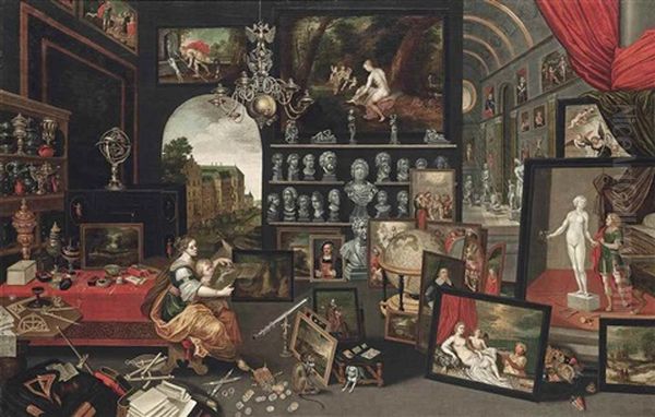 Allegory Of Sight Oil Painting by Jan Baptiste Brueghel