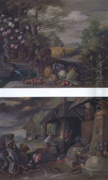 Die Vier Elemente Erde Oil Painting by Jan Peeter Brueghel