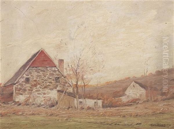 New England Oil Painting by George Matthew Bruestle